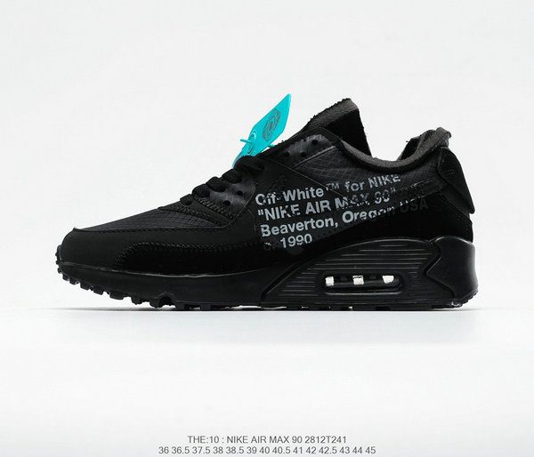 Nike Air Max 90 Off-White Black 全黑 2.0 OW聯名 氣墊 經典跑鞋 情侶款#最夯商品：圖片 4