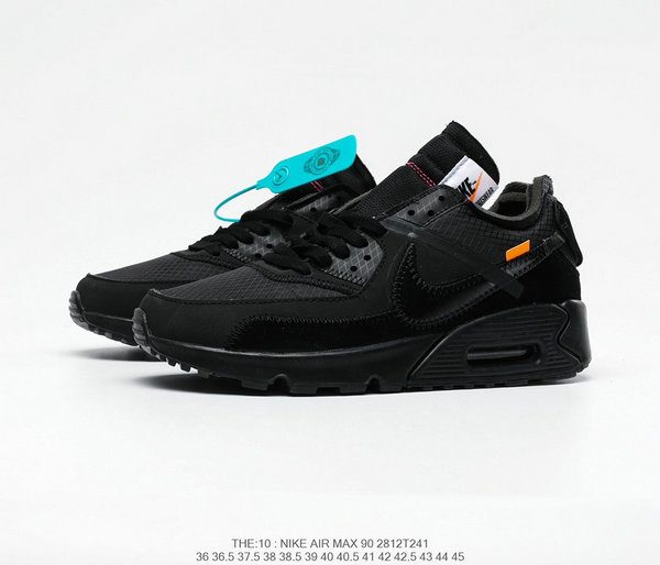 Nike Air Max 90 Off-White Black 全黑 2.0 OW聯名 氣墊 經典跑鞋 情侶款#最夯商品：圖片 2