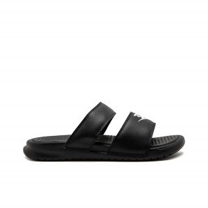 全台熱銷#2023熱銷 Nike Benassi Duo Ultra Slide 兩杠 舒適腳感 抗磨防滑 休閑沙灘鞋忍者拖鞋 男女款 純黑