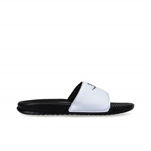 最高品質#2023熱銷 Nike Benassi JDI 夏季 時尚 舒適 一字拖鞋 沙灘鞋 白面黑底