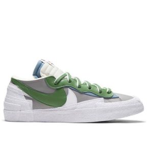 Sacai Nike Blazer Low British Tan 綠灰白 結構雙層 低幫板鞋 男女同款