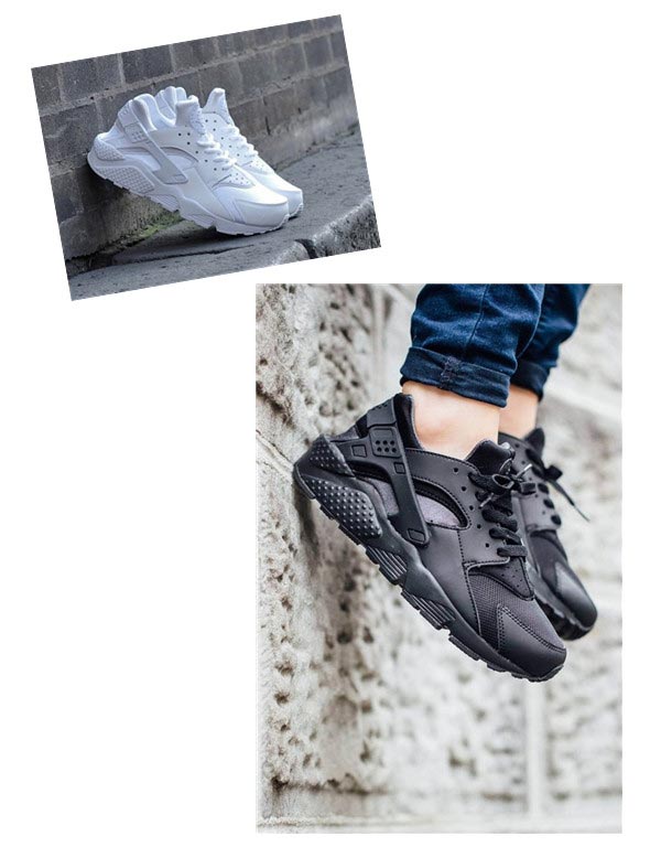 Nike Air Huarache 全白 全黑