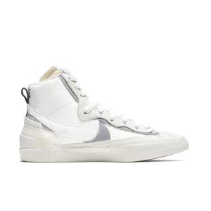 Sacai x Nike Blazer Mid White Grey白灰 聯名 輕便防滑 中幫解構板鞋 男女同款