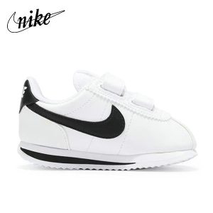 Nike Cortez Basic SL GS (TDV) 輕便百搭復古休閒運動跑鞋童鞋 白黑#現貨供應