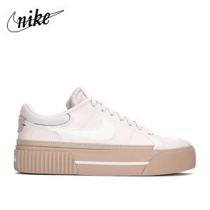 Nike Court Legacy Lift奶茶厚底鞋 櫻花粉