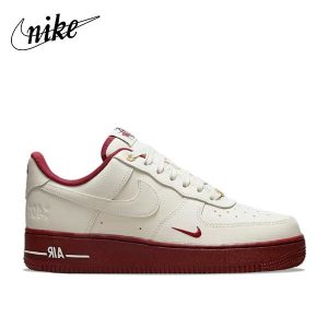 Nike Air Force 40週年 '07 經典潮流 低幫 男女同款 白酒紅