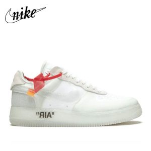 Off White Air Force 1 白灰 舒適百搭 復古低幫板鞋 男女同款