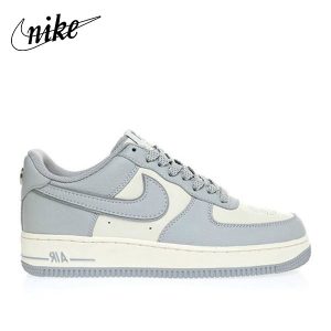 Air Force 1 x Stussy 灰白 經典復古板鞋 時尚百搭 男女同款