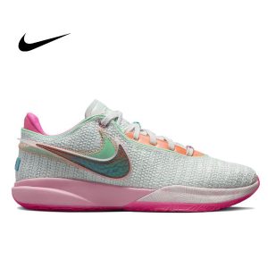 NIKE LEBRON XX 20 EP 實戰運動籃球鞋 防滑耐磨 男女同款 白紅